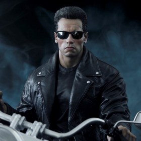 T-800 On Motorcycle Signature Edition Terminator 2 Judgment Day 1/4 Quarter Scale Statue by Darkside Collectibles Studio